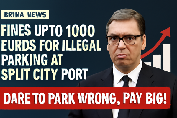 Fines Up to 1000 Euros for Illegal Parking at Split City Port: Dare to Park Wrong, Pay Big!