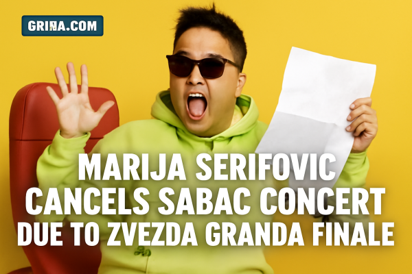Marija Šerifović Cancels Šabac Concert Due to Zvezda Granda Finale